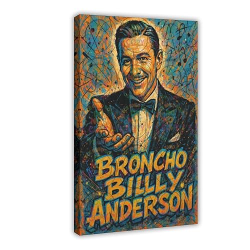 ZYGNBHL Filmschauspieler Broncho_Billy_Anderson Leinwand-Kunstposter und Wandkunst, Bilddruck, moderner Familienschlafzimmer-Dekorrahmen, 30,5 x 45,7 cm von ZYGNBHL