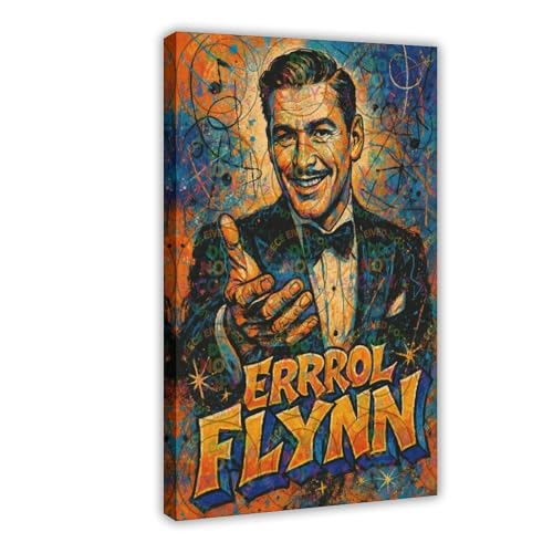 ZYGNBHL Filmschauspieler Errol_Flynn Poster Wandkunst Leinwand Schlafzimmer Dekor Büro Zimmer Küche Dekor Geschenkrahmen 30,5 x 45,7 cm ZYGNBHL Filmschauspieler Errol_Flynn Poster Wandkunst Leinwand Schlafzimmer Dekor Büro Zimmer Küche Dekor Geschenkrahmen 30,5 x 45,7 cm von ZYGNBHL