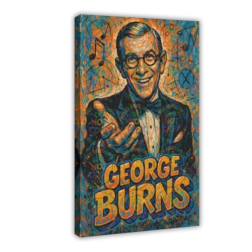 ZYGNBHL Filmschauspieler George_Burns Poster Wandkunst Leinwand Schlafzimmer Dekor Büro Zimmer Küche Dekor Geschenkrahmen 61 x 91,4 cm ZYGNBHL Filmschauspieler George_Burns Poster Wandkunst Leinwand Schlafzimmer Dekor Büro Zimmer Küche Dekor Geschenkrahmen 61 x 91,4 cm von ZYGNBHL