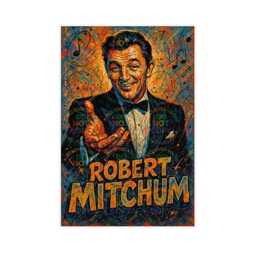 ZYGNBHL Filmschauspieler Robert_Mitchum Poster Schlafzimmer Leinwand Dekor Sport Landschaft Büro Zimmer Dekor Geschenk Unframe 30,5 x 45,7 cm von ZYGNBHL