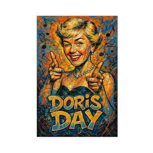 ZYGNBHL Filmschauspielerin Doris_Day, niedlicher Action-Leinwand-Kunstdruck, Poster für Zuhause, Schule, Büro, Dekoration, ungerahmt, 40,6 x 61 cm ZYGNBHL Filmschauspielerin Doris_Day, niedlicher Action-Leinwand-Kunstdruck, Poster für Zuhause, Schule, Büro, Dekoration, ungerahmt, 40,6 x 61 cm von ZYGNBHL