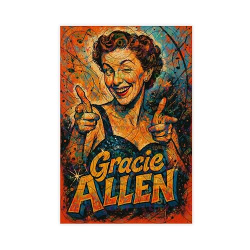 ZYGNBHL Filmschauspielerin Gracie_Allen Niedliches Action-Leinwand-Kunst-Poster und Wandkunst, Bilddruck, moderne Familienschlafzimmer-Dekoration, ungerahmt, 50,8 x 76,2 cm ZYGNBHL Filmschauspielerin Gracie_Allen Niedliches Action-Leinwand-Kunst-Poster und Wandkunst, Bilddruck, moderne Familienschlafzimmer-Dekoration, ungerahmt, 50,8 x 76,2 cm von ZYGNBHL