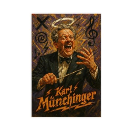 ZYGNBHL Leinwand-Dekorationsposter "Dirigent Karl_Münchinger", 40 x 60 cm von ZYGNBHL