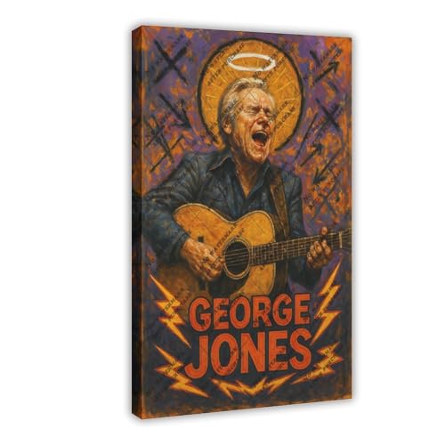 ZYGNBHL Poster "Heaven Needs Country Music", Sänger George_Jones Raumdekoration, 60 x 90 cm ZYGNBHL Poster "Heaven Needs Country Music", Sänger George_Jones Raumdekoration, 60 x 90 cm von ZYGNBHL