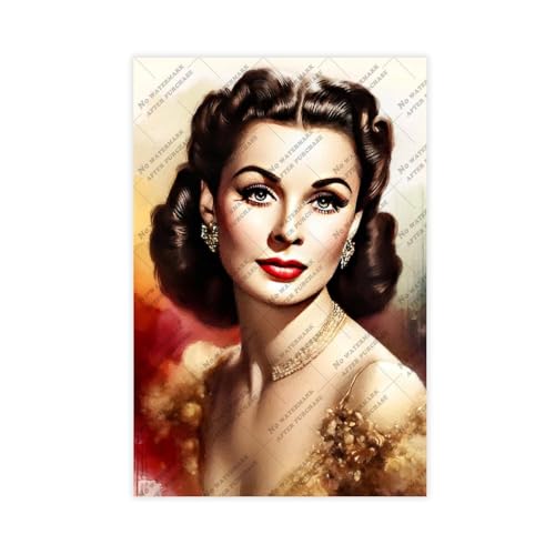ZYGNBHL Poster "The Actress Vivien_Leigh", geeignet als Heimdekoration, Geschenke, 40 x 60 cm von ZYGNBHL