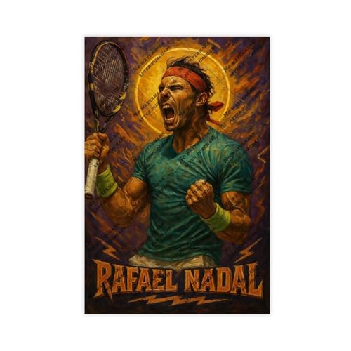ZYGNBHL Raumdekorationsposter mit berühmtem Tennisspieler Rafael_Nadal (2), 30 x 45 cm von ZYGNBHL