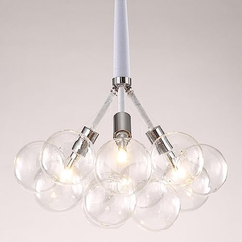 ZYGPH 12 Kugeln Klarglas Bubble Kronleuchter Schwarz Gold Mid Century Modern Pendelleuchte Cluster Farmhouse Industrielle Hängelampe Für Esstisch Wohnzimmer Schlafzimmer Küche Foyer Sta ZYGPH 12 Kugeln Klarglas Bubble Kronleuchter Schwarz Gold Mid Century Modern Pendelleuchte Cluster Farmhouse Industrielle Hängelampe Für Esstisch Wohnzimmer Schlafzimmer Küche Foyer Sta von ZYGPH
