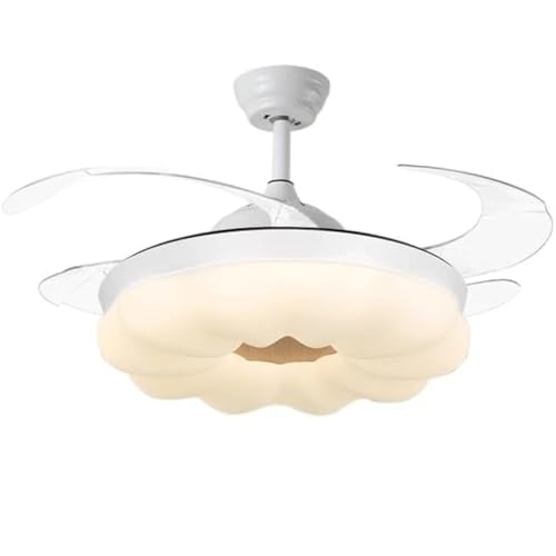ZYGPH Deckenventilator Licht Wohnzimmer Elektrischer Ventilator Licht Schlafzimmer Unsichtbarer Ventilator Deckenmontiertes Esszimmer Ventilator Licht von ZYGPH