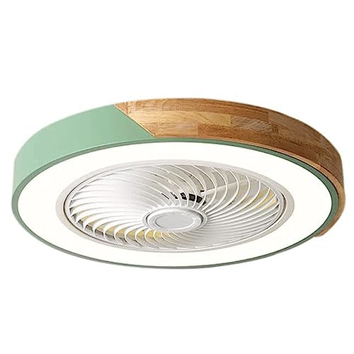 ZYGPH Deckenventilatorlampe Deckenventilator mit Beleuchtung Dimmbares LED-Ventilatorlicht Geschlossener blattloser Unterputz-Pendelventilator mit Fernbedienung Deckenleuchten Heimdekoration von ZYGPH
