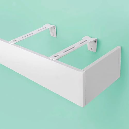 ZYGPH Extra Lange Wandhalterung für Vorhang-Besatz, Fenster-Gesimskasten ohne Schiene, Vorhang-Besatzplatte für Doppelschienen-Gardinenstange (460 cm (15,1 Fuß)) von ZYGPH