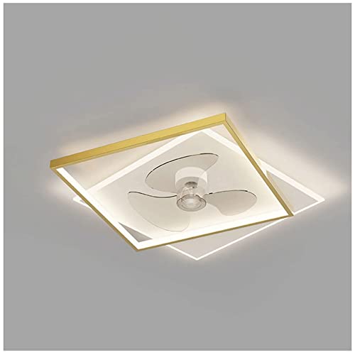 ZYGPH Innenbeleuchtung Dimmbare LED-Deckenventilatorleuchte, Hardware-Lack-Lampenkörperdesign, Flacher Deckenventilator mit leistungsstarkem Motor, Quadratische Kronleuchter-Pendelleuchte ZYGPH Innenbeleuchtung Dimmbare LED-Deckenventilatorleuchte, Hardware-Lack-Lampenkörperdesign, Flacher Deckenventilator mit leistungsstarkem Motor, Quadratische Kronleuchter-Pendelleuchte von ZYGPH