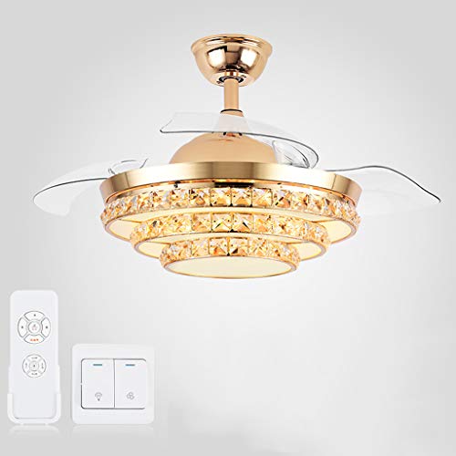 ZYGPH Kristall-Deckenventilator-Kronleuchter mit 3-stufig einstellbarem, leisem Ventilator – Elegante Beleuchtung für Schlafzimmer und Wohnzimmer, Moderne Wohnkultur, energieeffizientes Design ZYGPH Kristall-Deckenventilator-Kronleuchter mit 3-stufig einstellbarem, leisem Ventilator – Elegante Beleuchtung für Schlafzimmer und Wohnzimmer, Moderne Wohnkultur, energieeffizientes Design von ZYGPH