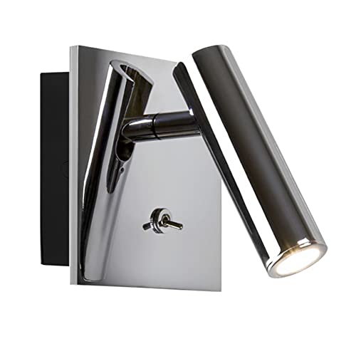ZYGPH LED-Leseleuchte zur Wandmontage mit Schalter, Warmweiß 3000 K, verstellbare Bett-Wandleuchte, 2er-Set zum Lesen am Bett, Chrom-Finish ZYGPH LED-Leseleuchte zur Wandmontage mit Schalter, Warmweiß 3000 K, verstellbare Bett-Wandleuchte, 2er-Set zum Lesen am Bett, Chrom-Finish von ZYGPH