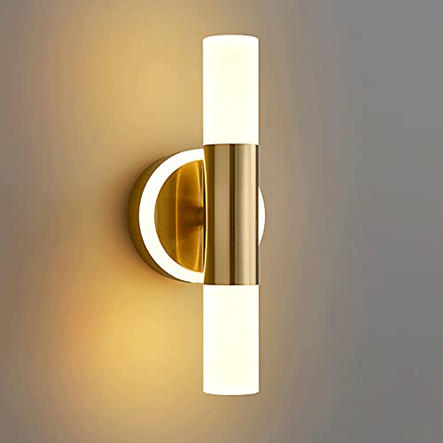 ZYGPH LED-Linear-Wandleuchte, 360° verstellbare Aluminium-Streifenlampe für Schlafzimmer, Wohnzimmer, Badezimmer und Flur von ZYGPH