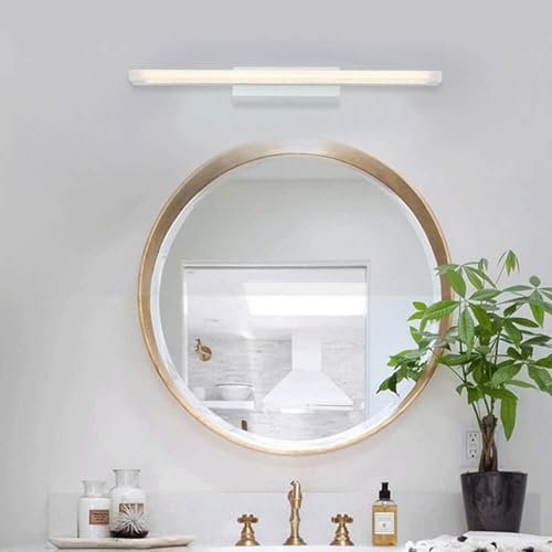 ZYGPH LED Spiegelleuchte Bad Wandleuchte 6W Neutralweiß 4000K Schminkbeleuchtung Weiß Spiegelfrontbeleuchtung Schrankleuchte 44CM Nicht dimmbar [Energieklasse A+++] Aqiong von ZYGPH