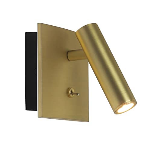 ZYGPH Nachttisch-Leselampen 2er-Set, Moderne Wandleuchte mit Schalter, Warme, Verstellbare Bett-Wandleuchte, Ideal zum Lesen im Bett - Chrom von ZYGPH