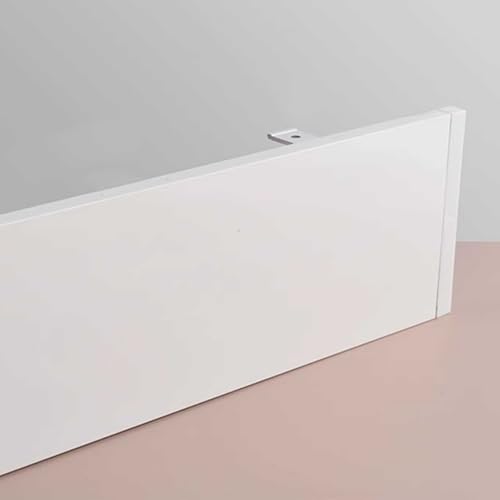 ZYGPH Nur Metall-Vorhangkasten, Volant, Querbehang, weißes Vorhang-Querbehangbrett mit Halterungen und Schraube, Deckenvorhangschienenabdeckung für Wohnzimmer, Schlafzimmer, Badezimmer (160 cm) von ZYGPH