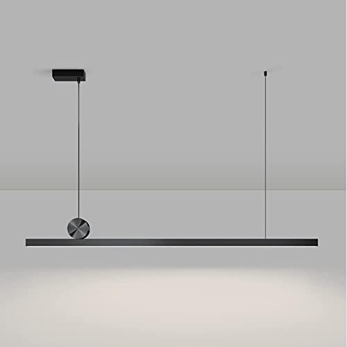 ZYGPH Streifen-Pendelleuchte, lineare Deckenleuchten aus Aluminium, Moderne LED-Hängelampe für Kücheninseln, LED-Kronleuchter von ZYGPH