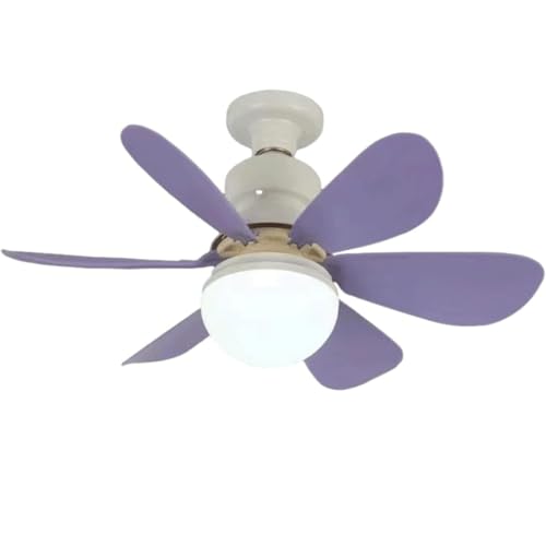ZYGPH Ventilatorlicht E27 Schraubmund Haushalt Leises kleines Ventilatorlicht Intelligentes Deckenventilatorlicht Restaurant Schlafzimmer Ventilatorlicht von ZYGPH