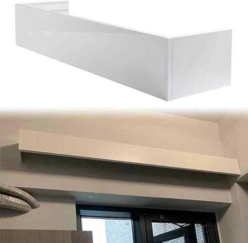ZYGPH Verdunkelungsvorhang-Volantkasten für Fenster, Decken-/Wandmontage, Vorhangpaneel ohne Schienen, dekorative Gardinenstangenabdeckung, 1 bis 6 m lang (Wandmontage, 220 cm) von ZYGPH