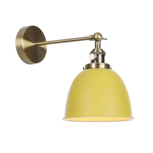 ZYGPH Wandlampen Wandleuchter Wandlampe Verstellbarer Schwenkarm Wandleuchter E27 Sockel Schmiedeeisen Loft Wandlaterne Dekorative Wandlichtleiste (Beige) von ZYGPH