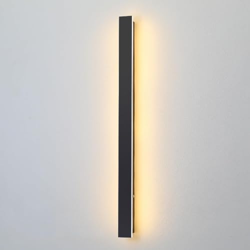 ZYGPH Wandleuchte LED Lineare Wandleuchte Mattschwarze Wandleuchte Hintergrundwand Dekorative Wandleuchten Wandleuchte mit Acryl-Innen-/Außenleuchten für Wohnzimmer Resta ZYGPH Wandleuchte LED Lineare Wandleuchte Mattschwarze Wandleuchte Hintergrundwand Dekorative Wandleuchten Wandleuchte mit Acryl-Innen-/Außenleuchten für Wohnzimmer Resta von ZYGPH