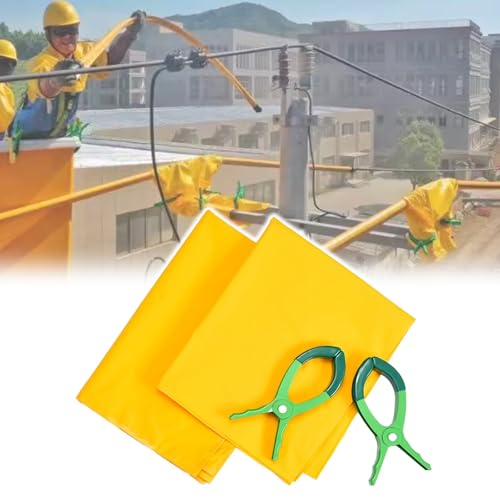 2er-Pack Sicherheitsmatten for Elektriker, Isolierende Decke Zum Schutz Vor Stromschlägen, for Verteilerräume, Elektrische Sicherheit Zu Hause, Heimwerkerprojekte(10KV,31.5x39.4in/800x1000mm) von ZYHAOYAN