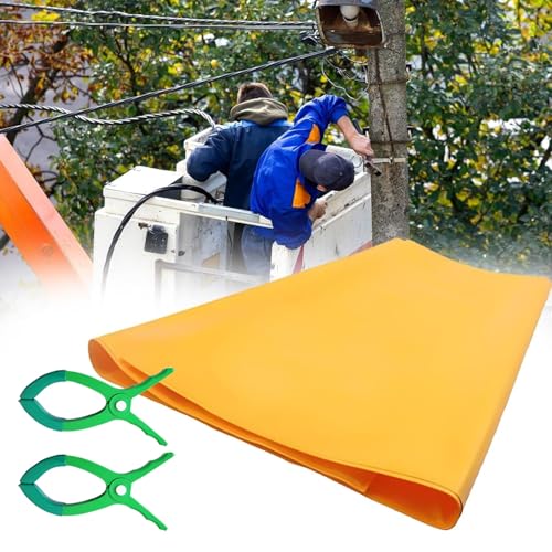 EVA-Isolier-Sicherheitsdecke, Wasserdichte Elektrische Isoliermatte Für Den Außenbereich Mit Isolierklammern, Geeignet Für Umspannwerke Und Verteilerräume(39.4x47.2in/1000x1200mm) von ZYHAOYAN