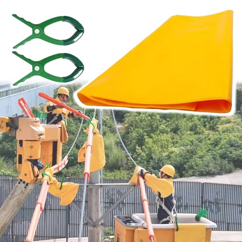 Große Wasserdichte Elektrische Decke Für Den Außenbereich, 10-kV-Hochspannungsisoliermatte, Mit Öffnungsisolierclip, Für Transformatoren/Leistungsschalter(39.4x39.4in/1000x1000mm) von ZYHAOYAN