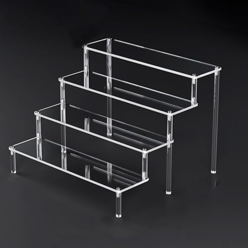 ZYHAOYAN Acryl Regale, Klare Acryl Regal Riser, Klare Puppe Display Regal, Charakter Sammlung Display Regal for Puppen, Parfums, Kosmetik Und Desserts(30x26x20cm(11.8x10.2x7.8in)) von ZYHAOYAN