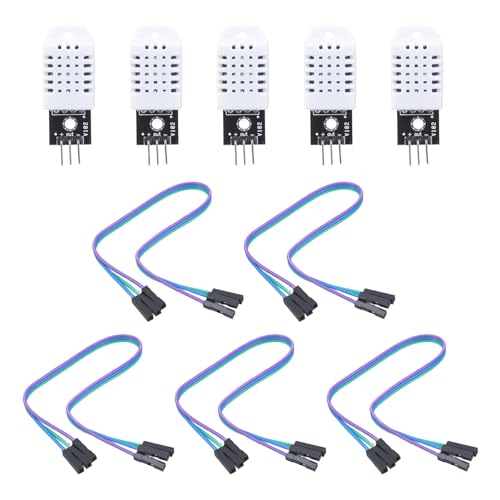 5er Set Temperatur-Feuchtigkeitssensoren Modul mit Kabel Hausautomation Sensoren Geeignet für Gewächshäuser und mehr Hohe Präzision 5er Set Temperatur-Feuchtigkeitssensoren Modul mit Kabel Hausautomation Sensoren Geeignet für Gewächshäuser und mehr Hohe Präzision von ZYHARUKO