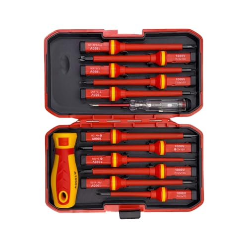 Ergonomischer Griff, Mehrzweck-Schraubendreher, 13-in-1, isoliert, 1000 V, wärmebehandeltes Stahlwerkzeug für den industriellen Haushalt, professionelles isoliertes Schraubendreher-Set Ergonomischer Griff, Mehrzweck-Schraubendreher, 13-in-1, isoliert, 1000 V, wärmebehandeltes Stahlwerkzeug für den industriellen Haushalt, professionelles isoliertes Schraubendreher-Set von ZYHARUKO