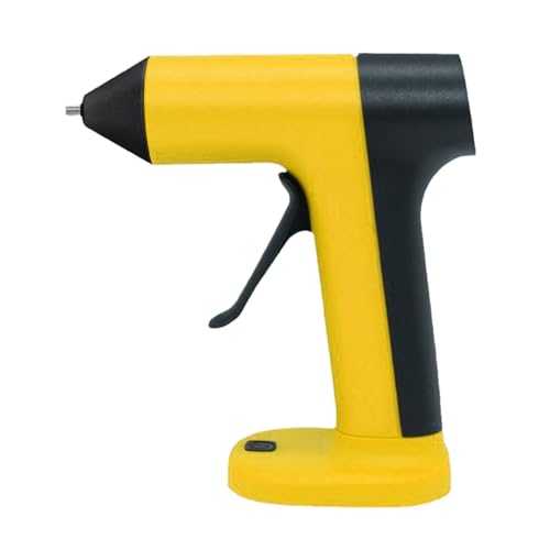 Kleine schnurlose Heißkleber, wiederaufladbar mit 2000 mAh Akku, schnelles Aufheizen, 5 Minuten, automatische Abschaltung, Anti-Tropfdüse, tragbare Klebstoffe von ZYHARUKO