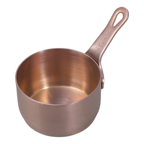 Miniatur-Kochtopf-Set zum Schmelzen von Schokolade und Buttererhitzen, praktische Edelstahl-Töpfe für Kaffee oder Milch, einfach zu bedienender Topf von ZYHARUKO