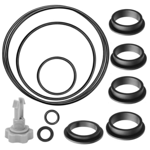 Pool Sandfilter Pumpen Dichtung Reparatur Set mit L Form O-Ringen und Luftablassventilen zur Leckverhinderung und Abdichtung Poolpumpen Luftablassventile Dichtung von ZYHARUKO
