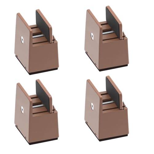 Set mit 4 stabilen Betterhöhungen, 5,1 cm dicke Beinverlängerungen, Zubehör für Schreibtisch, Stuhl, Sofa, Aufbewahrungslösung, Verwendung unter dem Bett, Stauraum für Gepäck Set mit 4 stabilen Betterhöhungen, 5,1 cm dicke Beinverlängerungen, Zubehör für Schreibtisch, Stuhl, Sofa, Aufbewahrungslösung, Verwendung unter dem Bett, Stauraum für Gepäck von ZYHARUKO