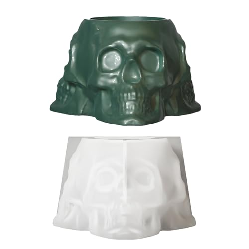Silikonform mit Totenkopf-Motiv, für Bleistifte, Tassen, Blumen, Übertopf, Epoxidharz, Silikonformen, Gipshandwerk Silikonform mit Totenkopf-Motiv, für Bleistifte, Tassen, Blumen, Übertopf, Epoxidharz, Silikonformen, Gipshandwerk von ZYHARUKO