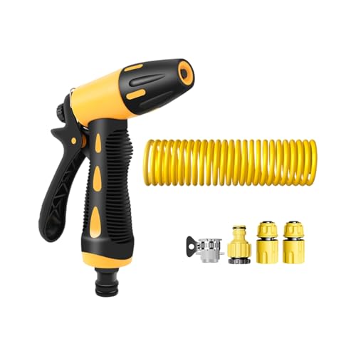 Wandmontierter erweiterbarer Gartenschlauch, starke Autowasch-Sprays, Werkzeugdüse, automatisches einziehbares Federrohr für Autoreinigung, Federschlauch mit Design von ZYHARUKO
