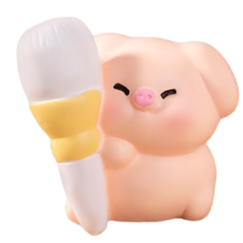 ZYHARUKO Beauty Makeup Piggy Figuren Miniaturen für Auto Armaturenbrett Ornament und Home Office Desktop Regale Dekore Figuren Puppen Spaß Raum Akzent von ZYHARUKO