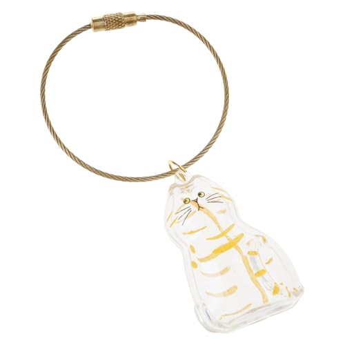 ZYHARUKO Memorial Pet Lover Essential Kitten-Shaped Keychain Organizer For Storing Shedding Hair Construction Cats Hair Preservation Vitrine von ZYHARUKO