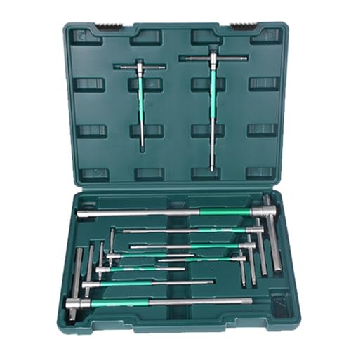 ZYHARUKO Stahl Sechskantschlüssel Set 10 Stück T Stange L Form Doppelfunktion Baugeräte und Möbel Montage Set Gleit-T-Griff mit Werkzeugkasten ZYHARUKO Stahl Sechskantschlüssel Set 10 Stück T Stange L Form Doppelfunktion Baugeräte und Möbel Montage Set Gleit-T-Griff mit Werkzeugkasten von ZYHARUKO