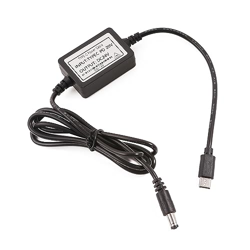 ZYHARUKO USB TypeC PD12V 15V 20V auf 24V DC 5.5x2.1mm Konverter für 24V LED-Leuchten und Monitore ZYHARUKO USB TypeC PD12V 15V 20V auf 24V DC 5.5x2.1mm Konverter für 24V LED-Leuchten und Monitore von ZYHARUKO