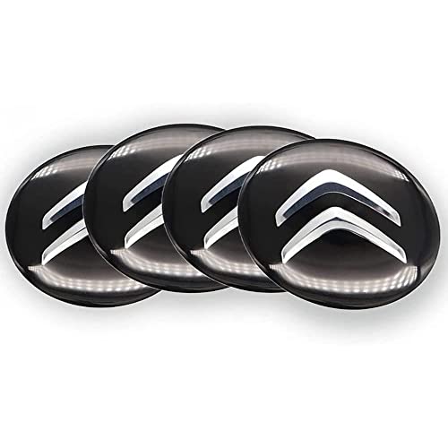 ZYHHDP 4 X Reifen & Felgen Radnabenkappen Emblem-Aufkleber Aufkleber, füR Citroen 65mm Staubdichtes Styling-ZubehöR von ZYHHDP