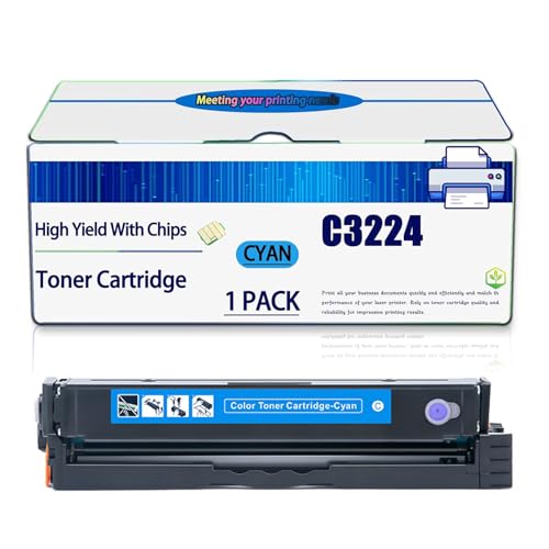 ZYHJZ C3224 Tonerkartusche C3210K0 C3210C0 C3210M0 C3210Y0 Toner (mit Chip), kompatibles Tonerkartuschenset als Ersatz für Lexmark C3326 MC3224 MC3326 C3224dw Drucker,C-1500Pages von ZYHJZ