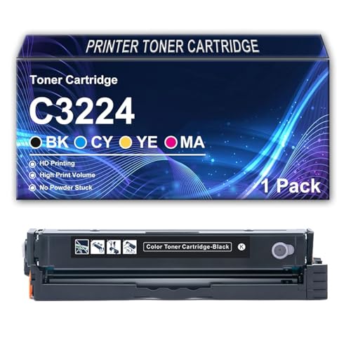 ZYHJZ C3224 Tonerkartusche Kompatibles Set für Lexmark C3224dw C3326dw MC3224adwe MC3224dwe MC3224i Drucker, High-Definition-Druckeffekt mit Chip,BK-1500Pages ZYHJZ C3224 Tonerkartusche Kompatibles Set für Lexmark C3224dw C3326dw MC3224adwe MC3224dwe MC3224i Drucker, High-Definition-Druckeffekt mit Chip,BK-1500Pages von ZYHJZ