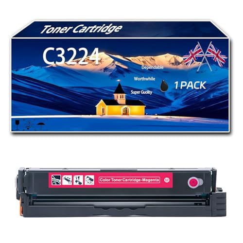 ZYHJZ C3224 Tonerkartusche kompatibel für Lexmark C3224 C3326 C3426 MC3224 MC3326 MC3426 Drucker, High-Definition-Druckeffekt mit Chip,M-1500Pages von ZYHJZ