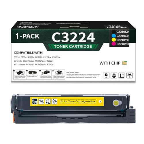 ZYHJZ Kompatibles Tonerkartuschen-Set für Lexmark C3224dw C3326dw C3426dw MC3224dwe MC3224i MC3326adwe MC3326i MC3426adw Drucker mit Chip,Y-1500Pages ZYHJZ Kompatibles Tonerkartuschen-Set für Lexmark C3224dw C3326dw C3426dw MC3224dwe MC3224i MC3326adwe MC3326i MC3426adw Drucker mit Chip,Y-1500Pages von ZYHJZ