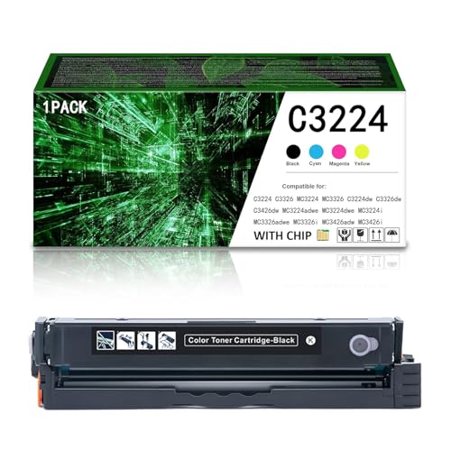 ZYHJZ Tonerkartuschen für Lexmark C3224, kompatibler C3210K0 C3210C0 C3210M0 C3210Y0 Tonerersatz für C3224dw C3326dw C3426dw MC3224adwe MC3224dwe MC3224i Drucker,BK-1500Pages ZYHJZ Tonerkartuschen für Lexmark C3224, kompatibler C3210K0 C3210C0 C3210M0 C3210Y0 Tonerersatz für C3224dw C3326dw C3426dw MC3224adwe MC3224dwe MC3224i Drucker,BK-1500Pages von ZYHJZ