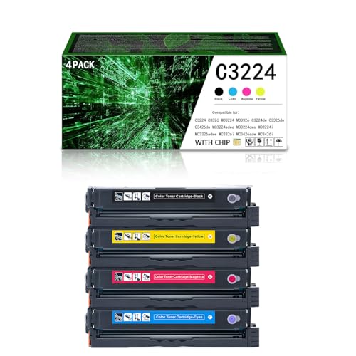 ZYHJZ Tonerkartuschen für Lexmark C3224, kompatibler C3210K0 C3210C0 C3210M0 C3210Y0 Tonerersatz für C3224dw C3326dw C3426dw MC3224adwe MC3224dwe MC3224i Drucker,Set-1500Pages ZYHJZ Tonerkartuschen für Lexmark C3224, kompatibler C3210K0 C3210C0 C3210M0 C3210Y0 Tonerersatz für C3224dw C3326dw C3426dw MC3224adwe MC3224dwe MC3224i Drucker,Set-1500Pages von ZYHJZ