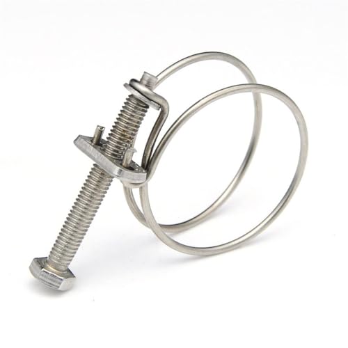 ZYHNYTAO 10 STK Doppeldraht-Schlauchschellen Edelstahl Teichrohr Koi Fisch Fitting Pumpe Schlauchschellen Doppeldraht Kehle Hoop Rohrschelle Clip ZYHNYTAO 10 STK Doppeldraht-Schlauchschellen Edelstahl Teichrohr Koi Fisch Fitting Pumpe Schlauchschellen Doppeldraht Kehle Hoop Rohrschelle Clip von ZYHNYTAO